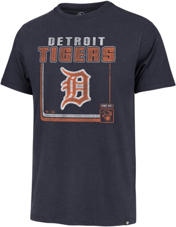 Detroit Tigers 47 Brand Cooperstown Franklin T-Shirt - Gray