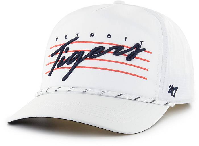 47 Brand Adult Detroit Tigers White Downburst Hitch Adjustable Hat