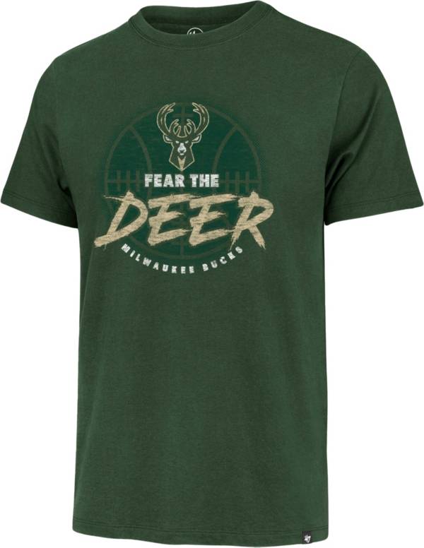 '47 Men's Milwaukee Bucks Green Fear The Deer T-Shirt product image