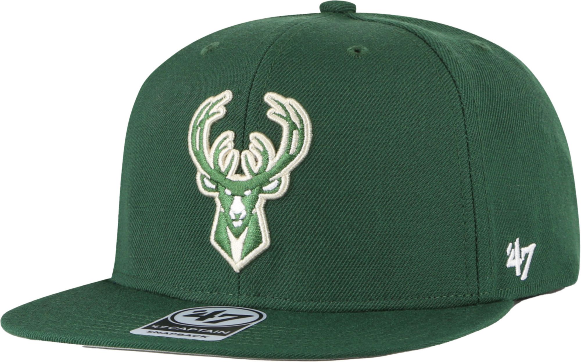 '47 Adult Milwaukee Bucks No Shot Captain Snapback Hat product image
