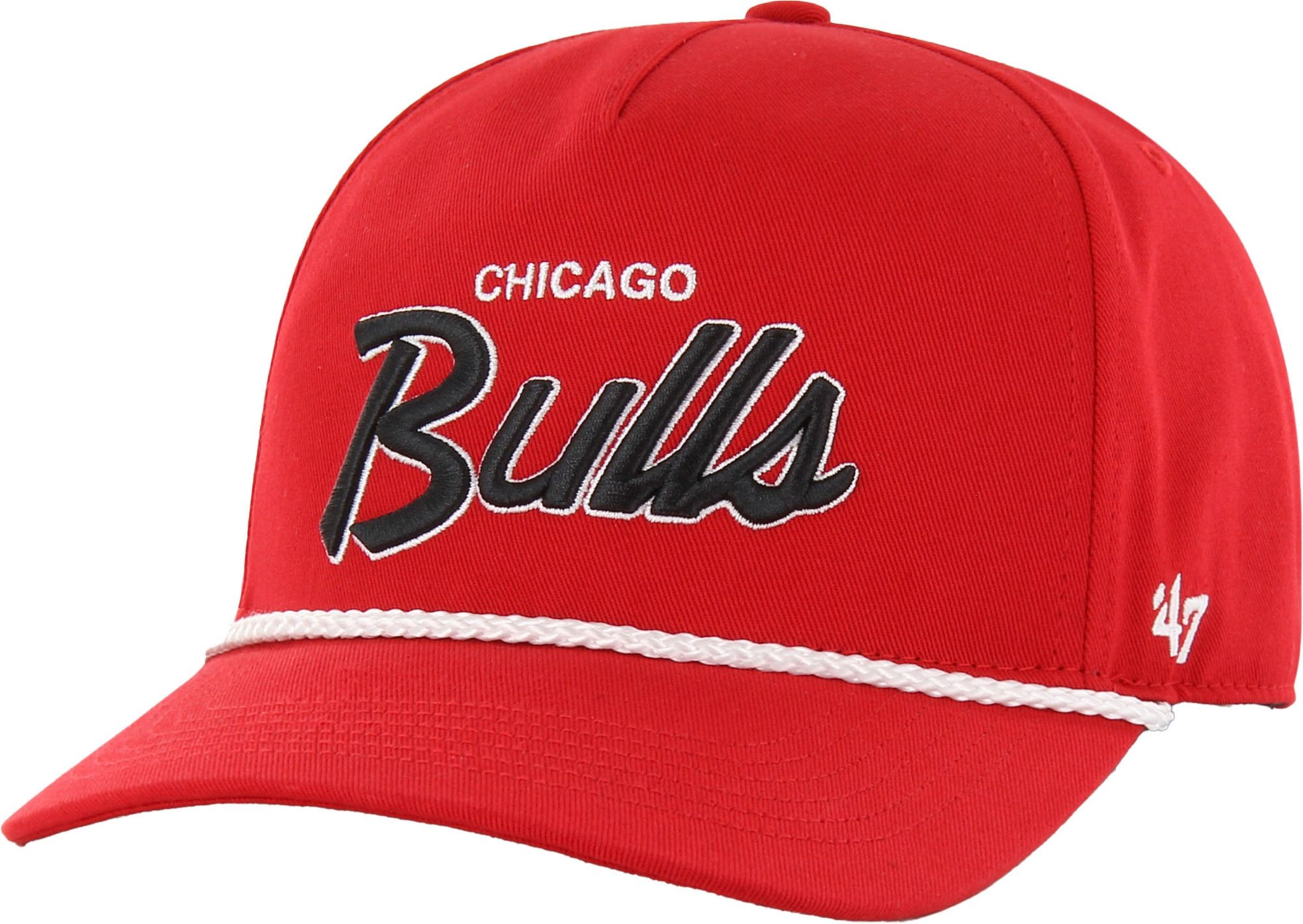 '47 Brand Adult Chicago Bulls Script Adjustable Snapback Hitch Hat