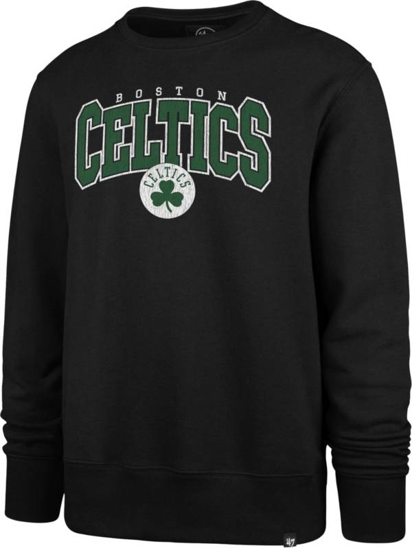 '47 Men's Boston Celtics Black Varsity Headline Crewneck Sweater product image