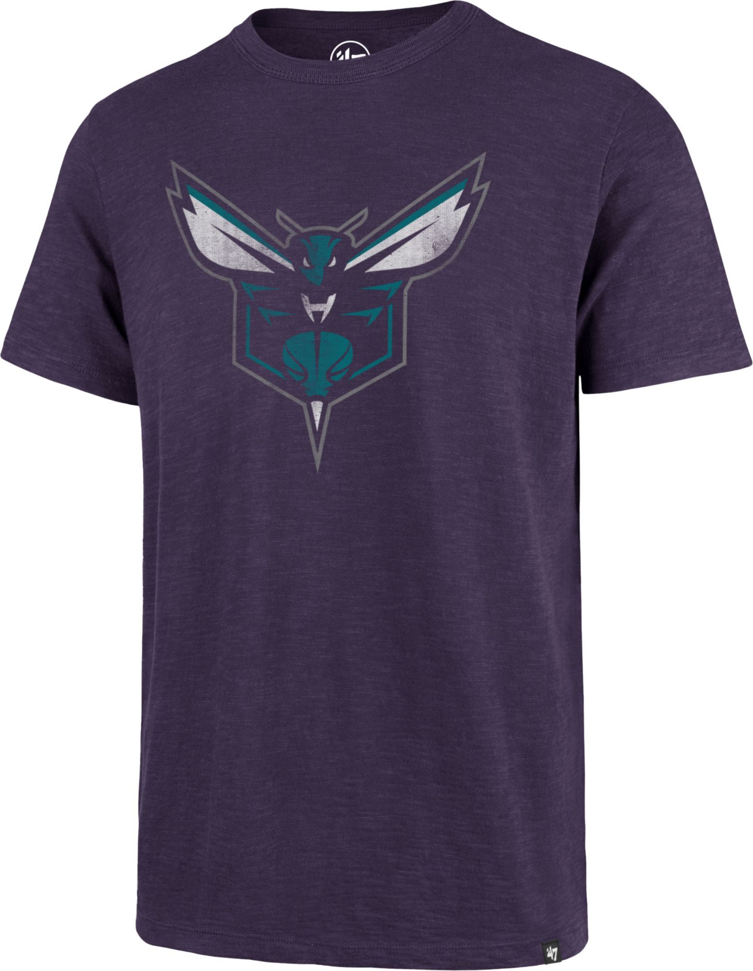 '47 Men's Charlotte Hornets Purple Grit Scrum T-Shirt product image