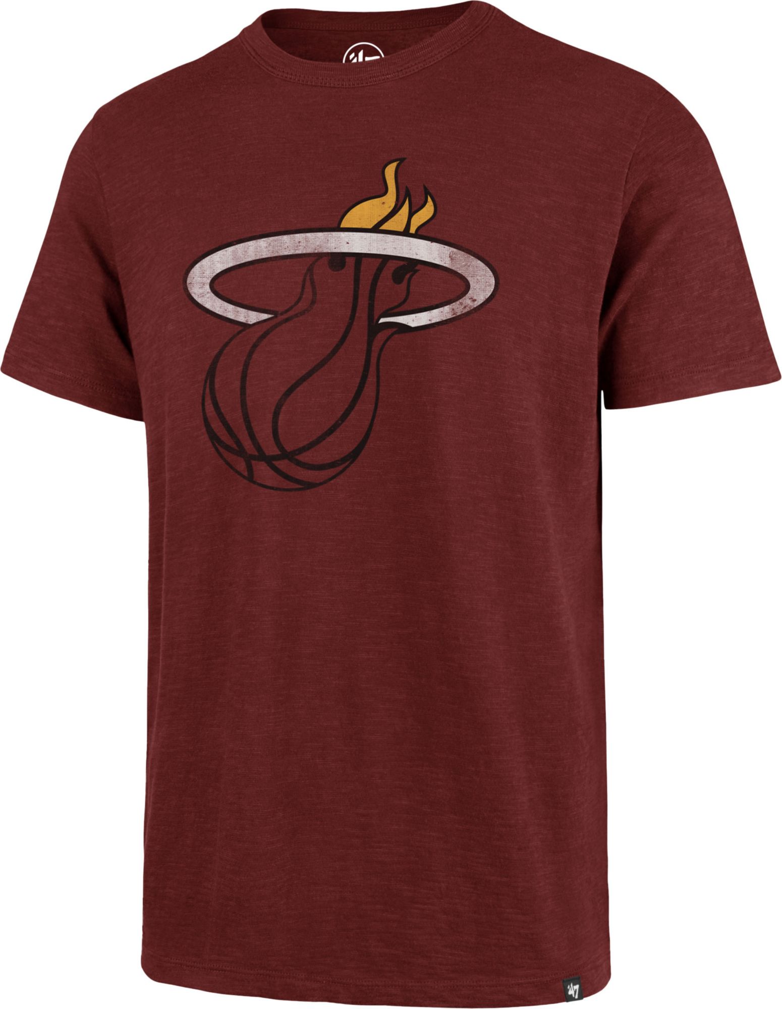 '47 Men's Miami Heat Red Grit Scrum T-Shirt product image