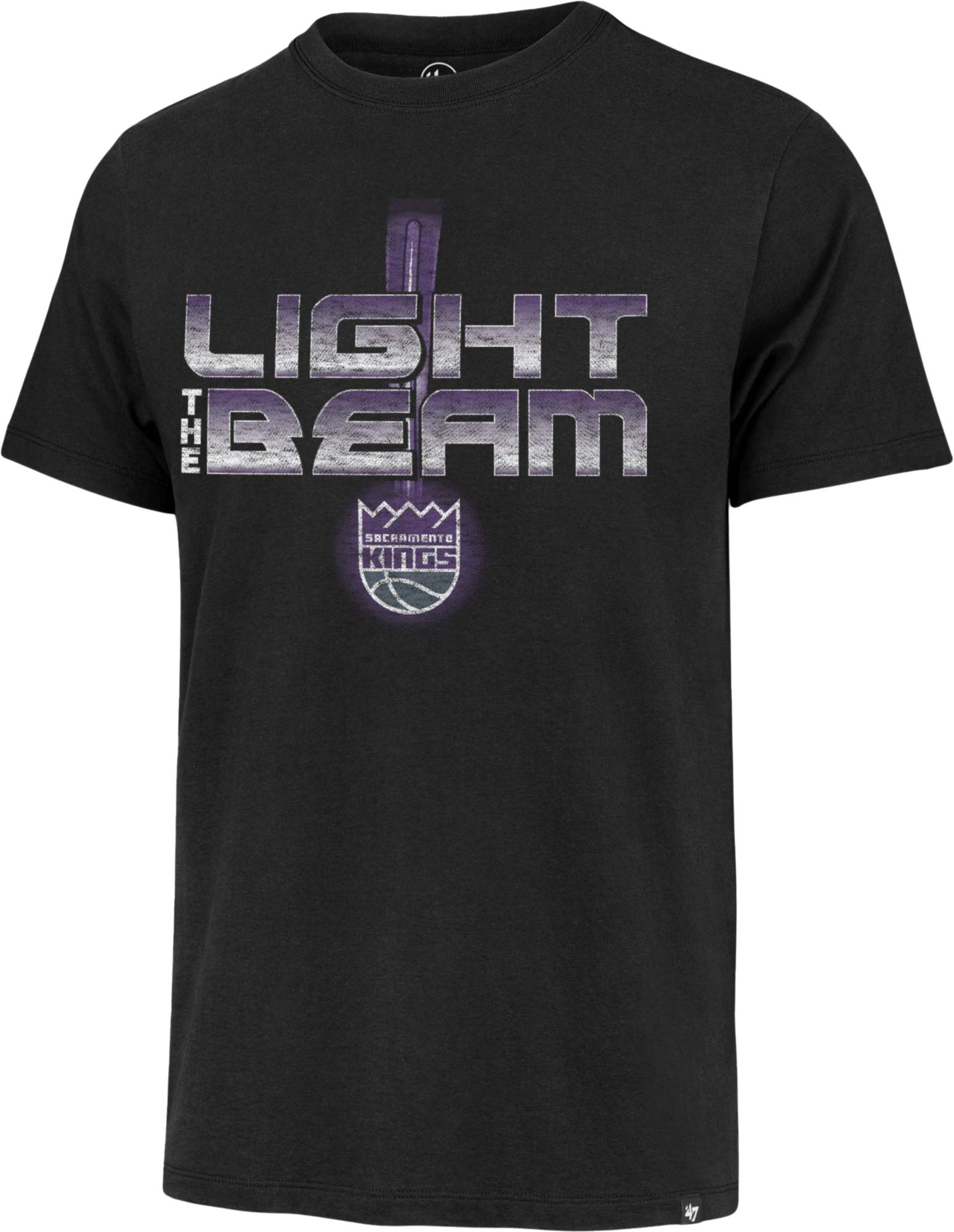 '47 Men's Sacramento Kings Black Light Beam T-Shirt