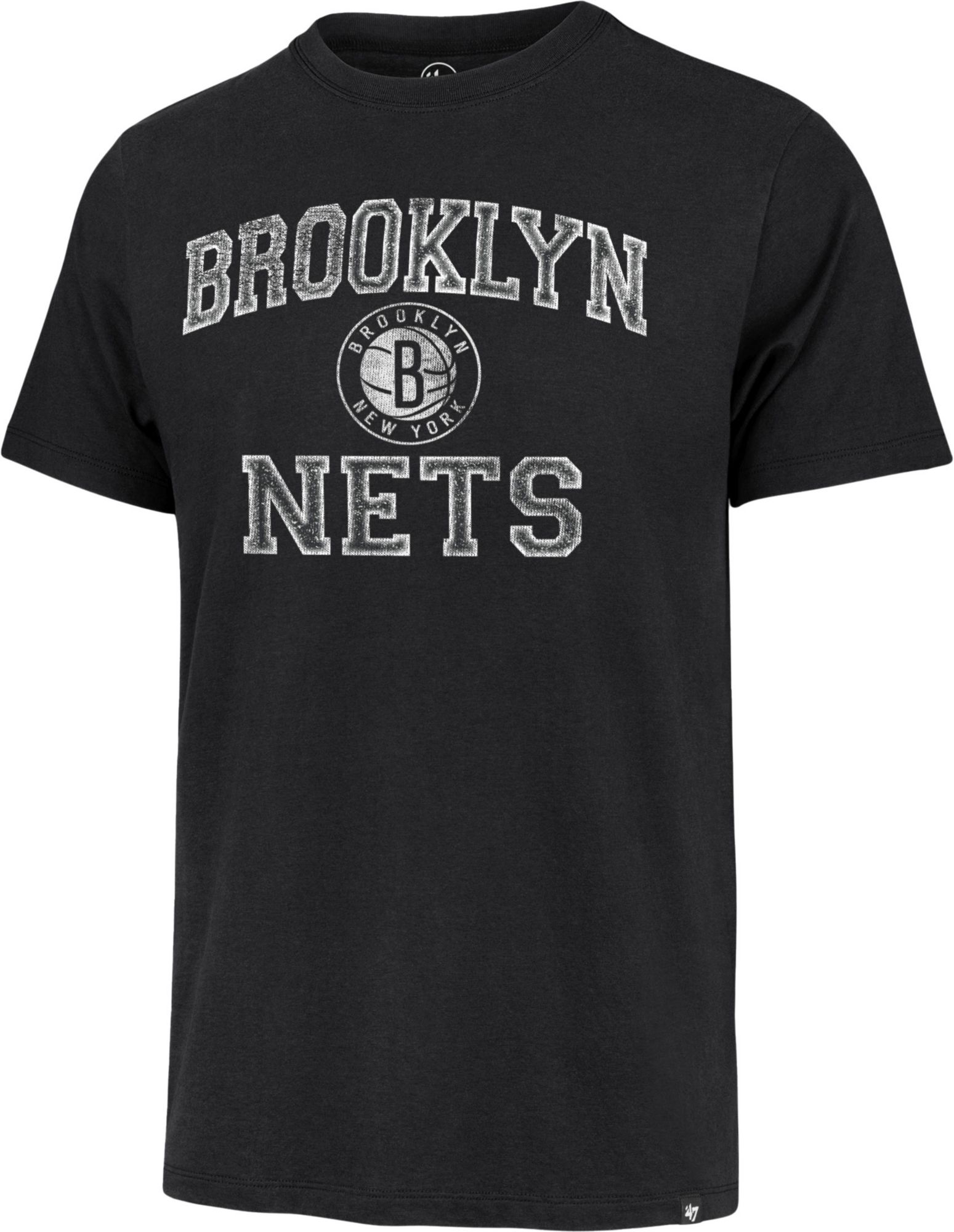 '47 Men's Brooklyn Nets Black Union Arch T-Shirt product image