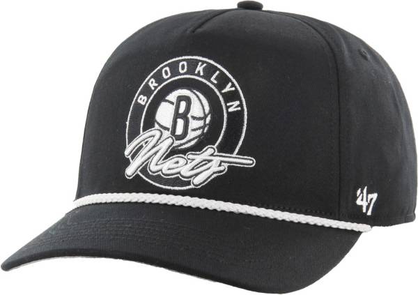 47 Brand Adult Brooklyn Nets Black Ring Tone Hitch Adjustable Hat