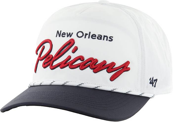 Men's New Era White/Navy Orleans Pelicans Back Half 9FIFTY Fitted Hat