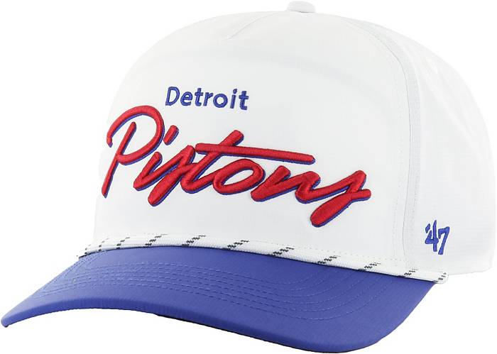 47 Clean Up Adjustable Detroit Pistons Black Cap Hat Signed by