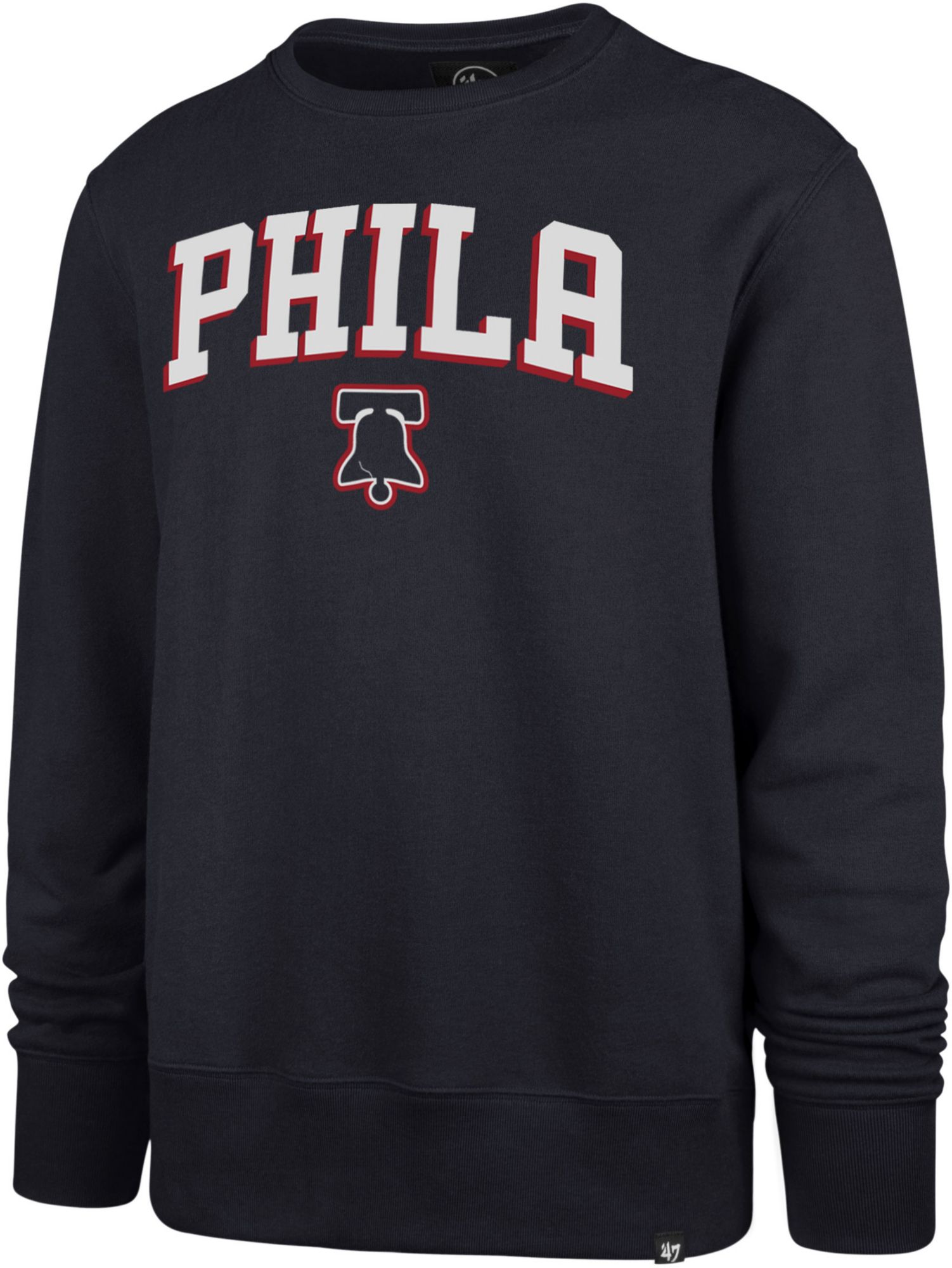 47 47 Brand Men s 2023 24 City Edition Philadelphia 76ers Crewneck Sweatshirt Connecticut Post Mall