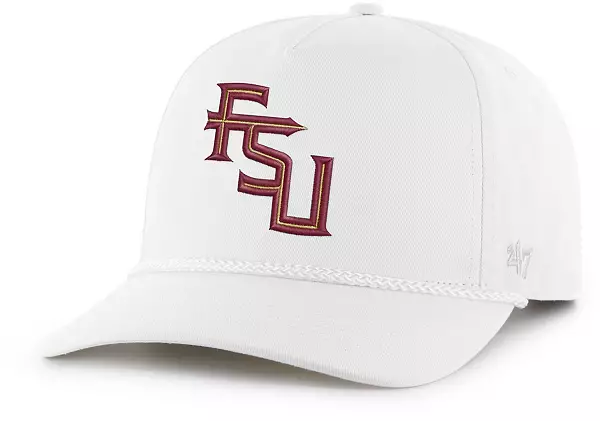 47 Brand White Florida State Seminoles Chamberlain Hitch Adjustable Hat for  Men