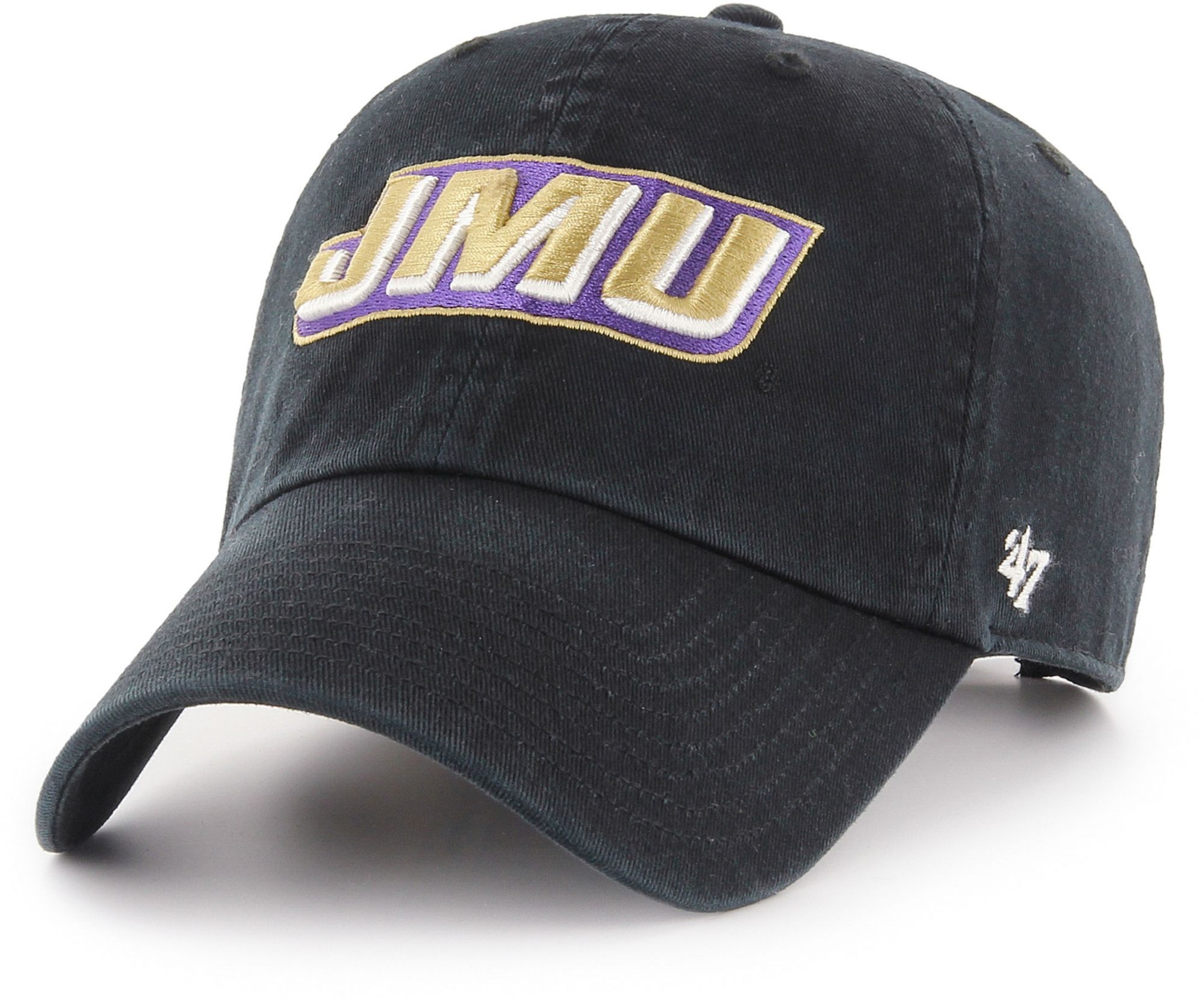 ‘47 Men's James Madison Dukes Black Clean Up Adjustable Hat product image