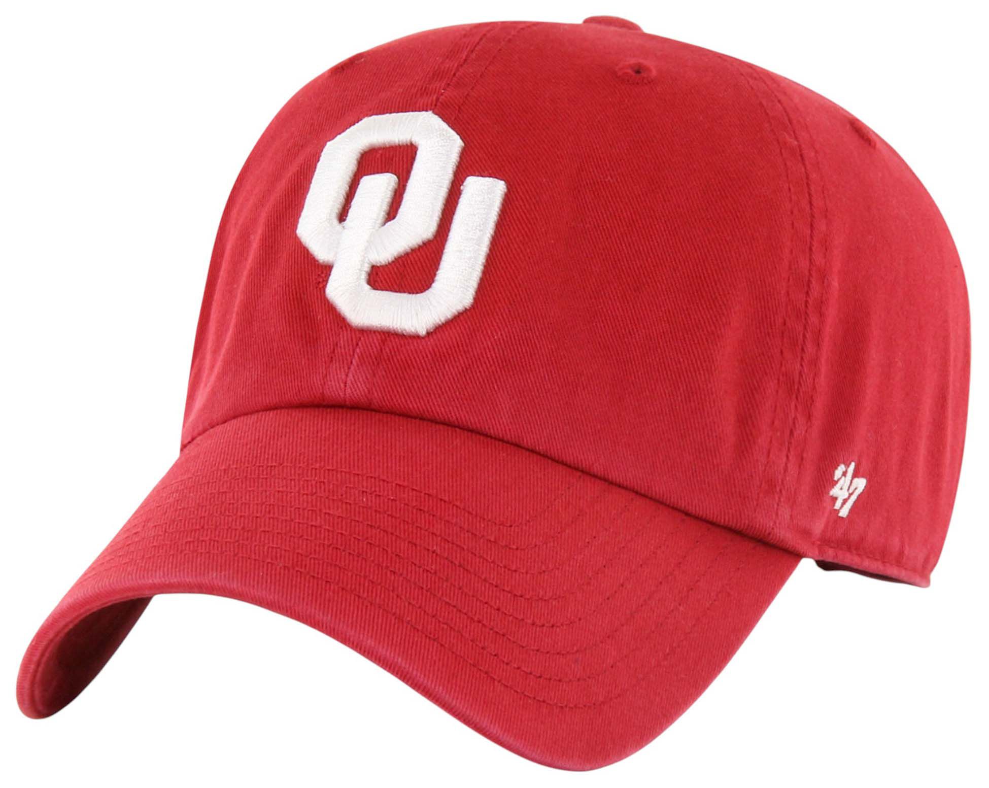 '47 Men's Oklahoma Sooners Crimson Clean Up Adjustable Hat product image