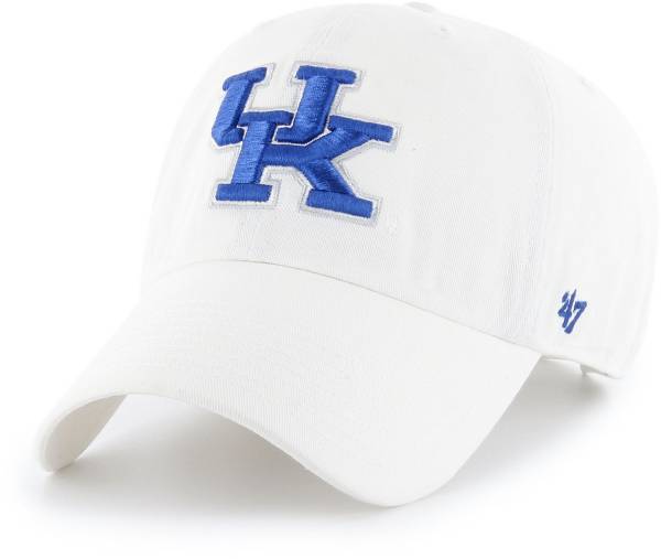'47 Men's Kentucky Wildcats White Clean Up Adjustable Hat product image