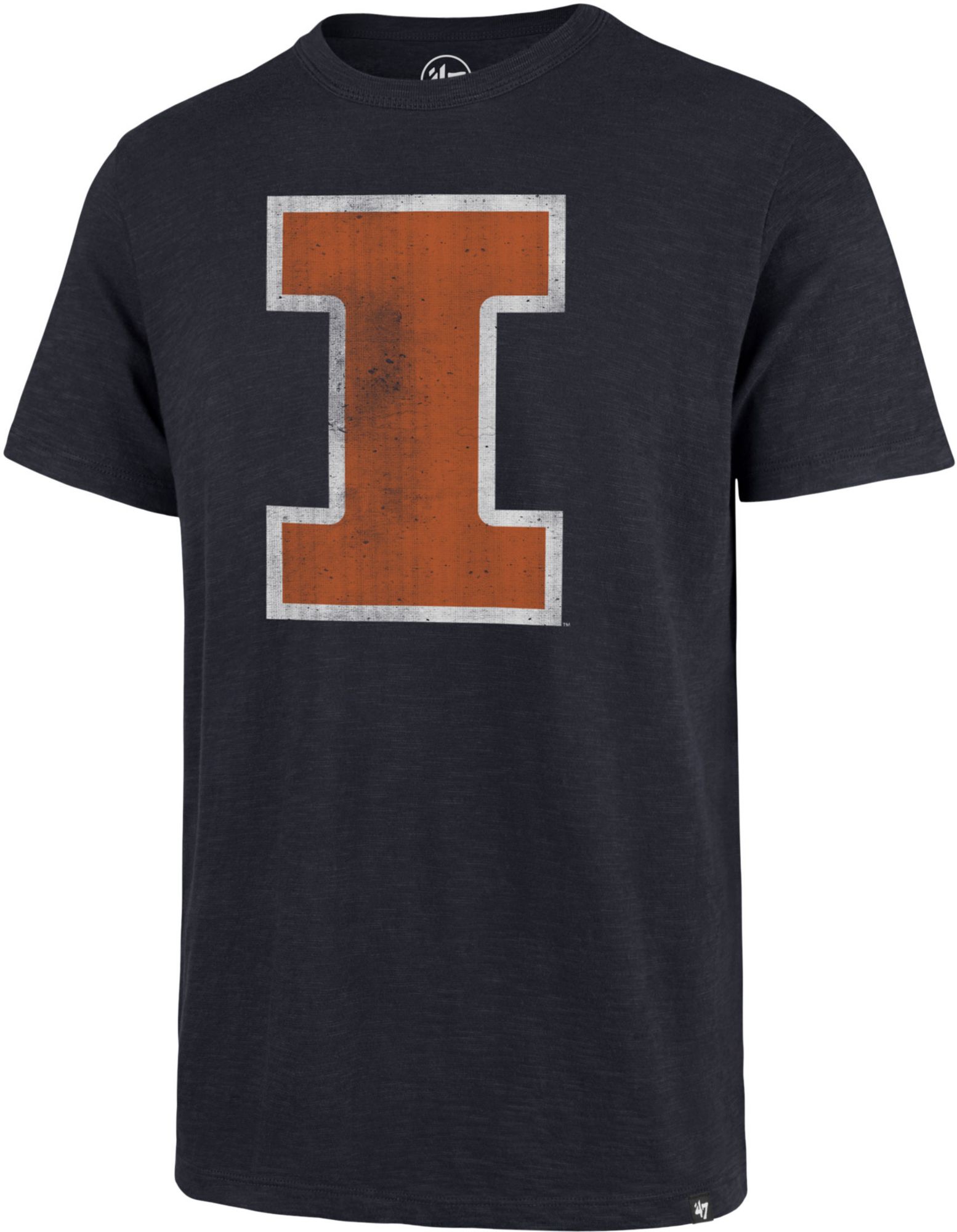 '47 Men's Illinois Fighting Illini Blue Grit Scrum T-Shirt product image