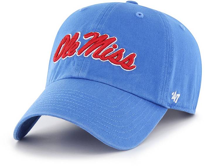 47 Men's Ole Miss Rebels Light Blue Clean Up Adjustable Hat