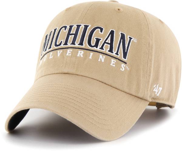 ‘47 Michigan Wolverines Khaki District Clean Up Adjustable Hat | Dick's ...