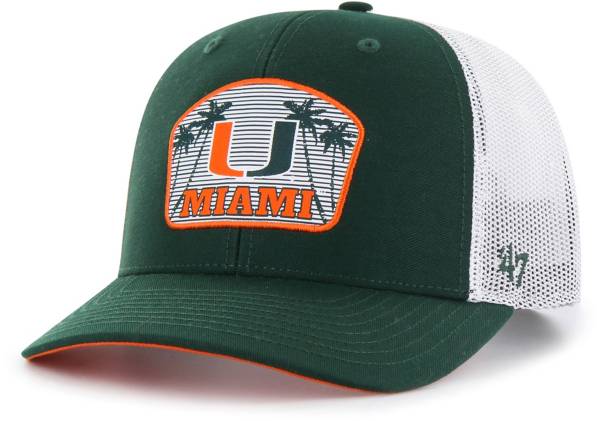 47 Men's Miami Hurricanes Green Factor Trucker Adjustable Hat