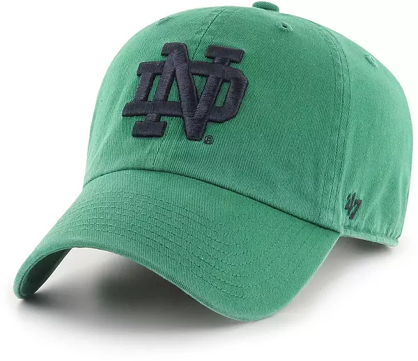 ‘47 Men's Notre Dame Fighting Irish Green Clean Up Adjustable Hat