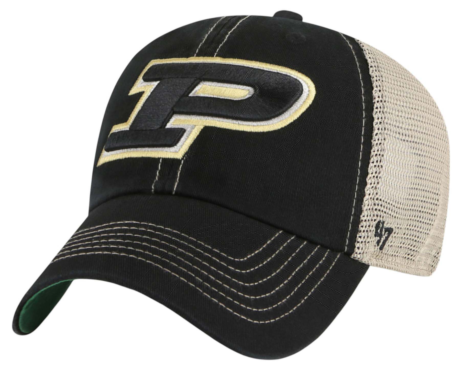 '47 Men's Purdue Boilermakers Black Trawler Clean Up Adjustable Hat product image