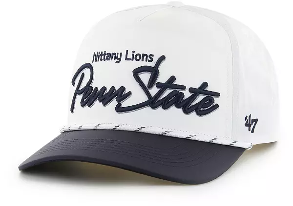 ‘47 Men's Penn State Nittany Lions White Chamberlain Snapback Adjustable Hat