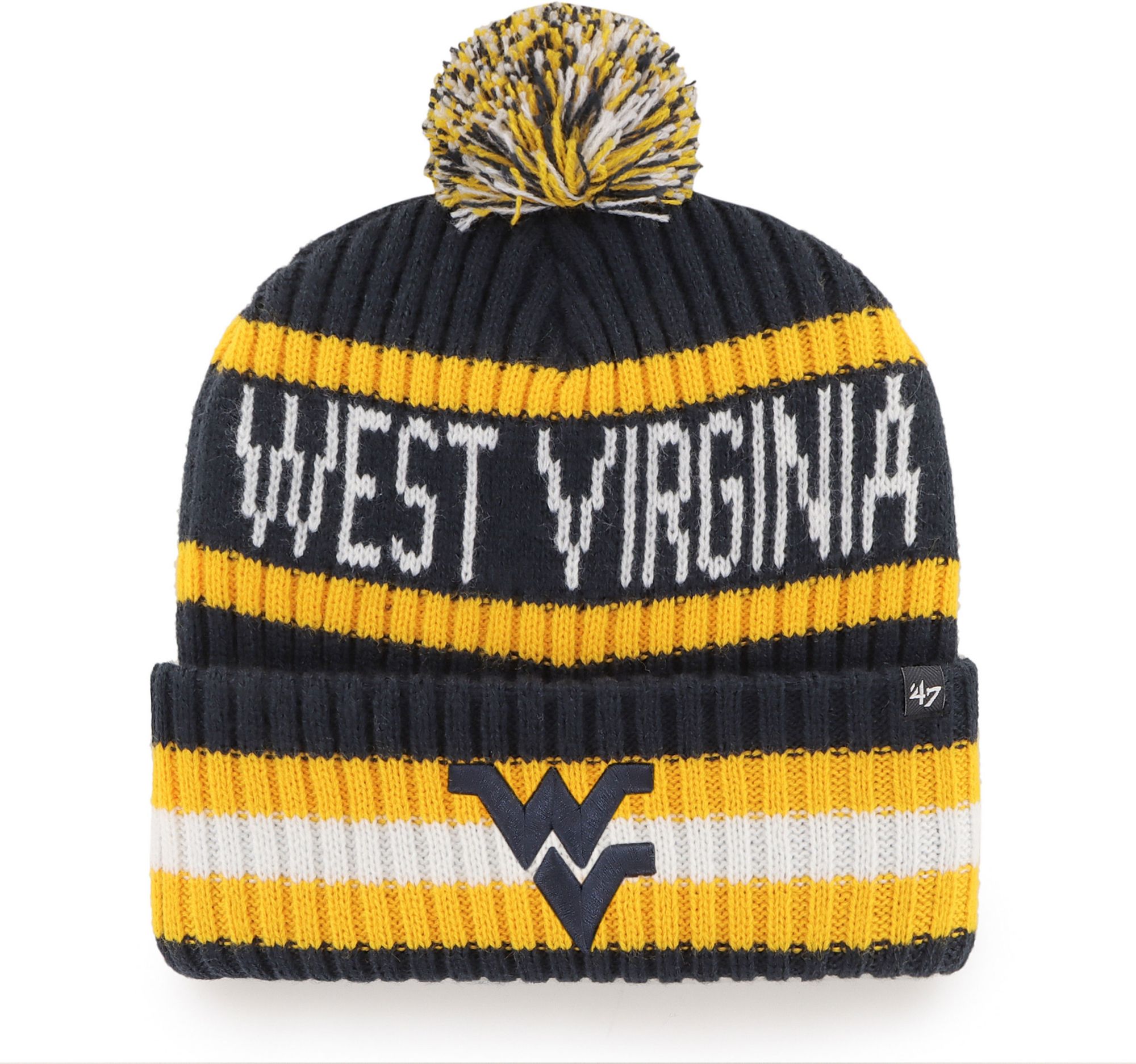 ‘47 Adult West Virginia Mountaineers Blue Bering Knit Beanie product image