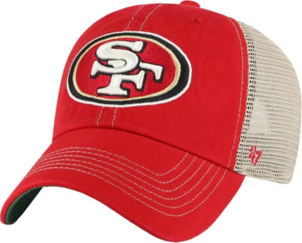 47 Men's San Francisco 49ers Clean Up Trawler Red Adjustable Hat