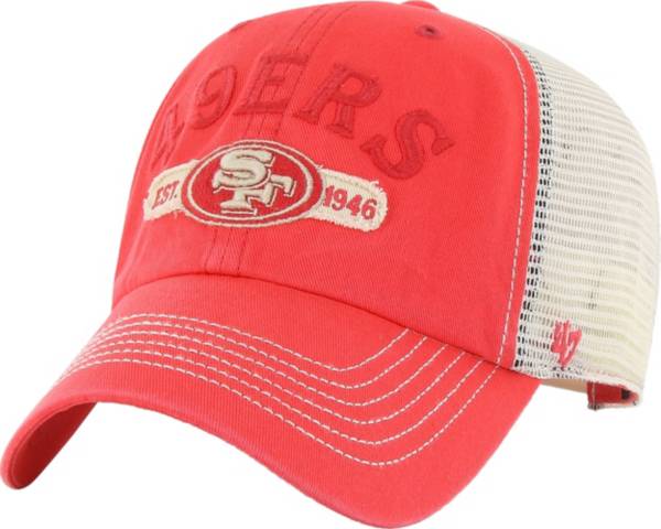 47 Men's San Francisco 49ers Red Adjustable Trucker Hat