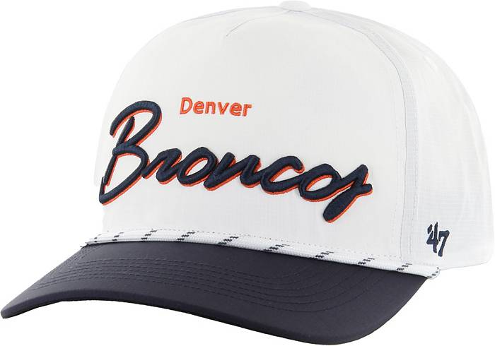 47 Men's Denver Broncos Chamberlain Hitch White Adjustable Hat