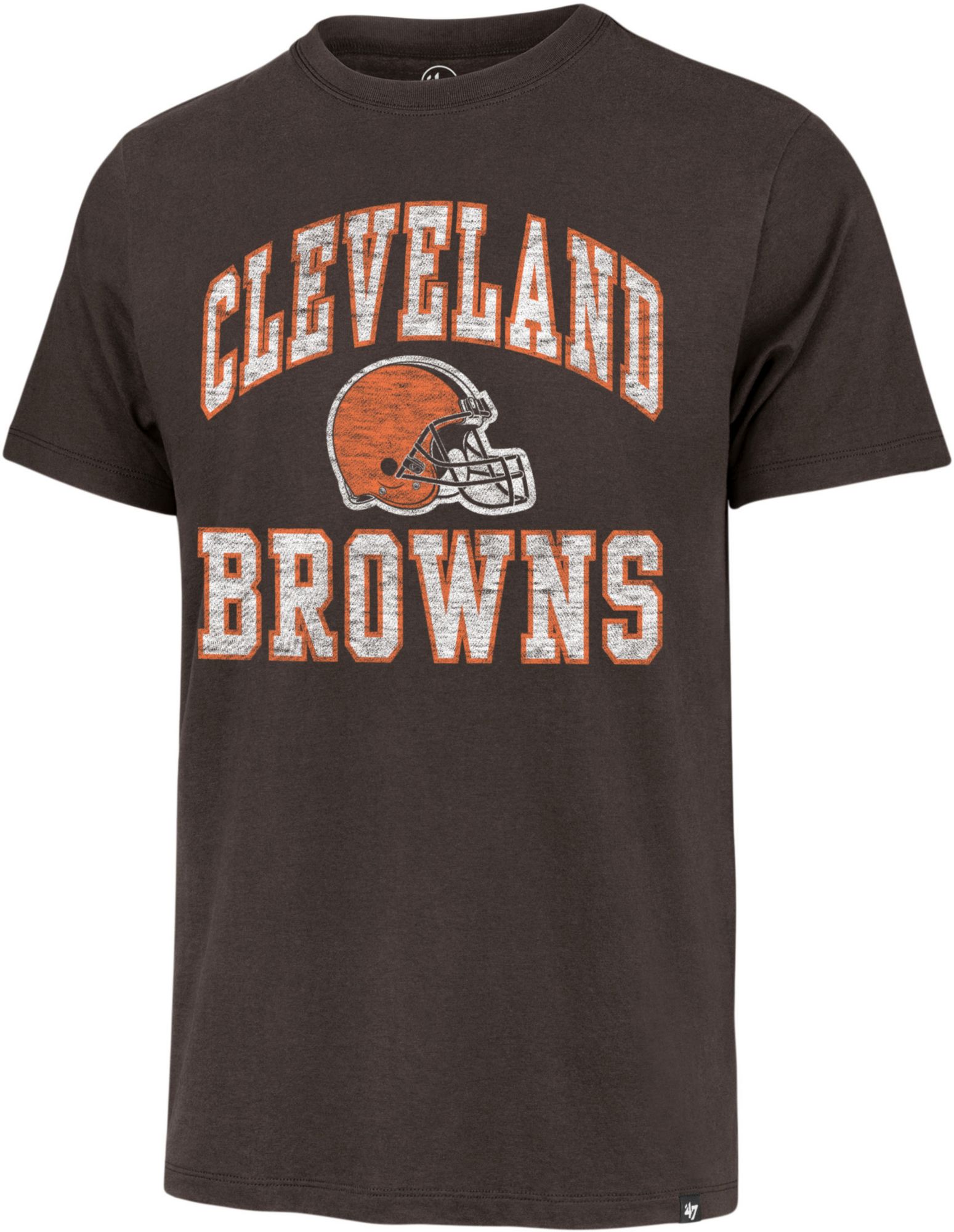 '47 Men's Cleveland Browns Play Action Brown T-Shirt