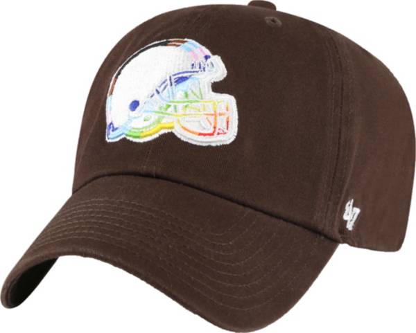 '47 Men's Cleveland Browns Pride Brown Clean Up Adjustable Hat product image