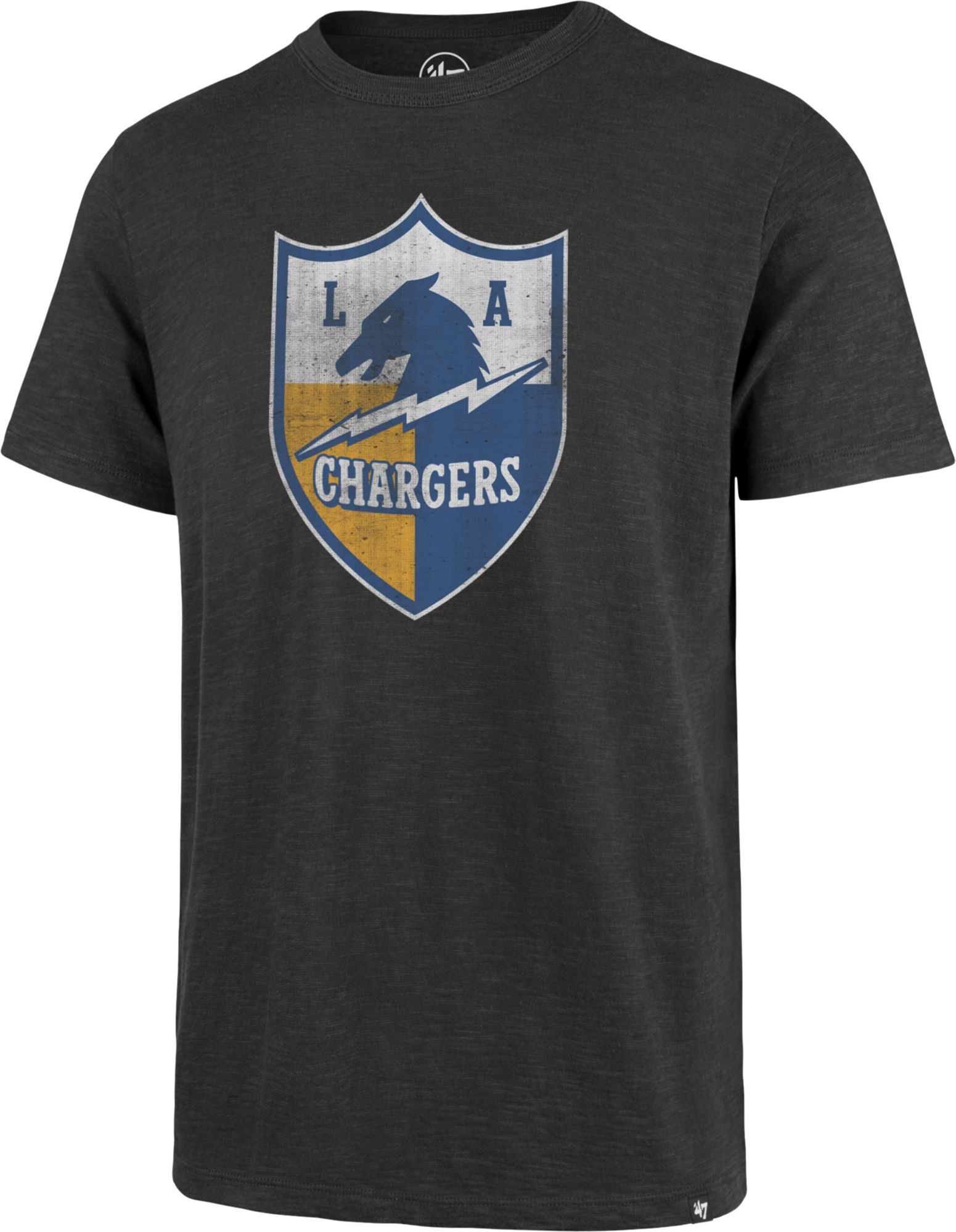 '47 Men's Los Angeles Chargers Scrum Logo Grey T-Shirt product image