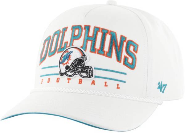 Men's New Era Aqua Miami Dolphins Team Classic Throwback 39THIRTY Flex Hat