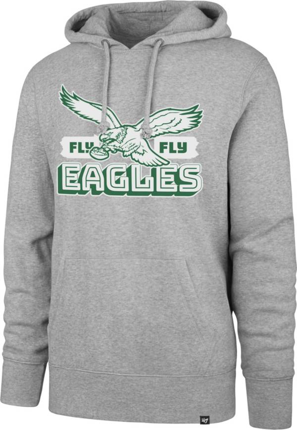 47 Men s Philadelphia Eagles Legacy Fly Grey Pullover Hoodie