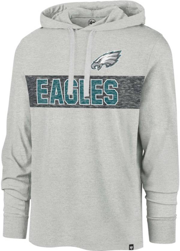 47 Philadelphia Eagles Mens Black Headline Crew Long Sleeve Crew Sweatshirt