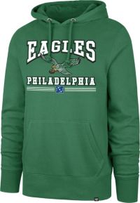 47 Philadelphia Eagles Eagle Throwback Headline Hoodie - Kelly Green