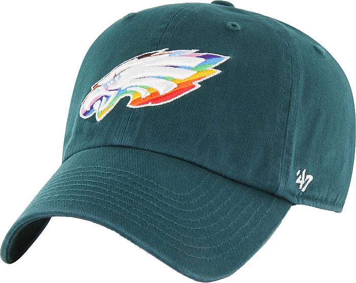 47 Men's Philadelphia Eagles Pride Green Clean Up Adjustable Hat