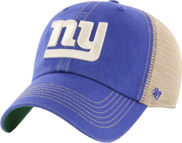 New York Giants Fanatics Branded Fundamental Trucker Unstructured  Adjustable Hat - Gray/White