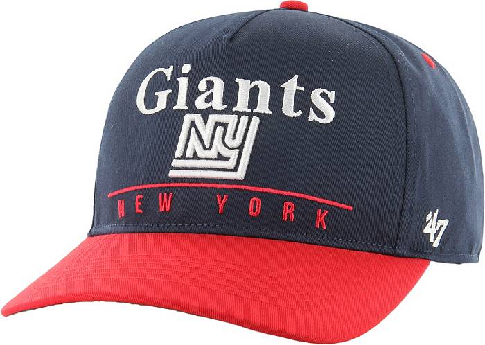 New York Giants Logo Adjustable Snapback Blue Nike Hat w/ Red Brim