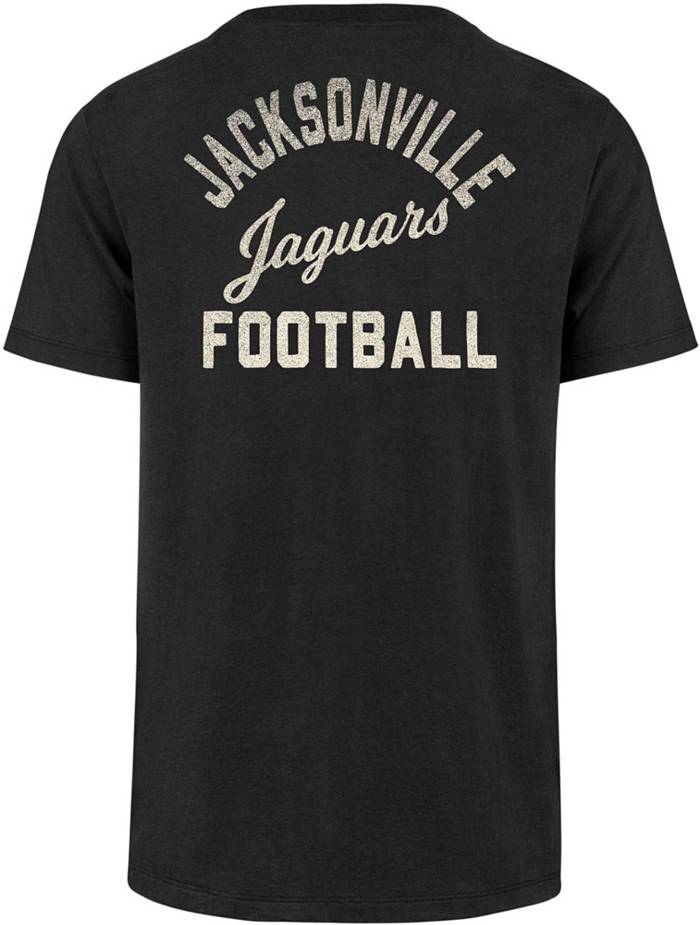 47 Men's Jacksonville Jaguars Turnback Front Black T-Shirt
