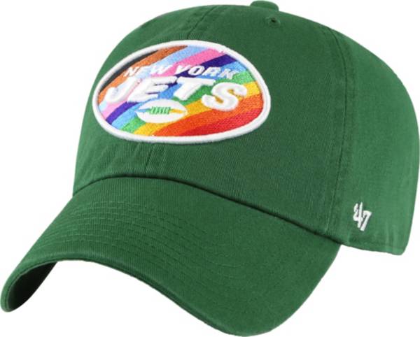 '47 Men's New York Jets Pride Green Clean Up Adjustable Hat product image