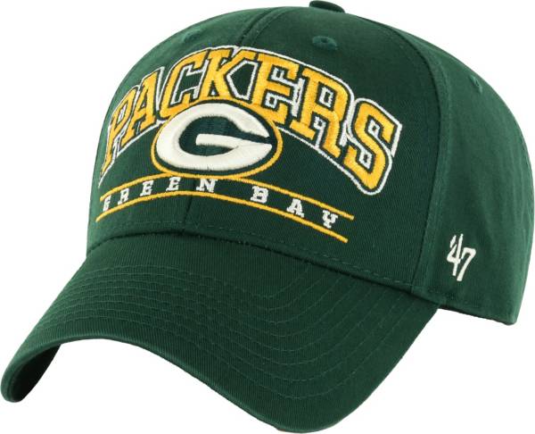 Green Bay Packers Hat - Brand '47 Game Time Closer Stretch Fit - Free Ship