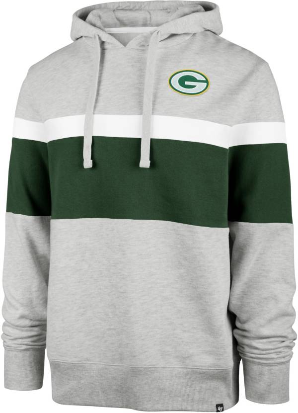 Packers 50s Classic '47 Warren Po Hoodie Medium Gray & Green