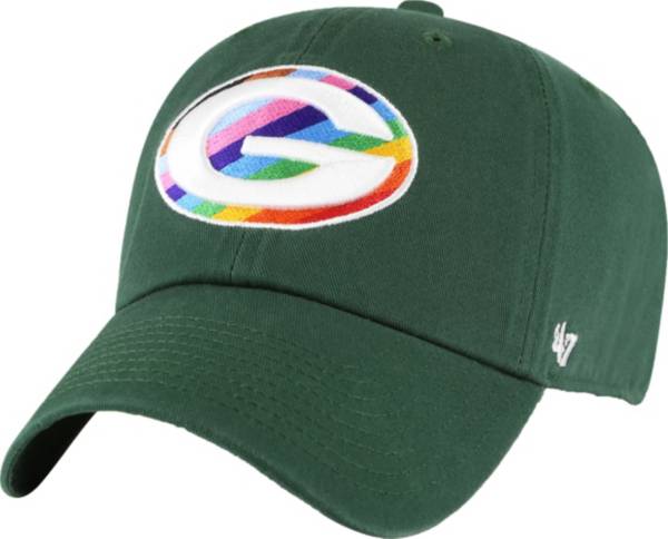 47 Men's Philadelphia Eagles Pride Green Clean Up Adjustable Hat