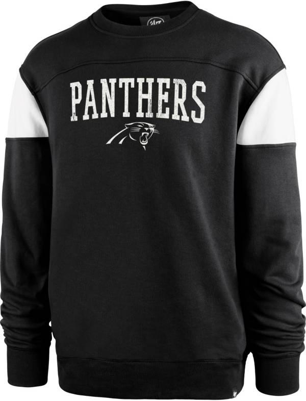 '47 Men's Carolina Panthers Groundbreak Black Crew Sweatshirt product image