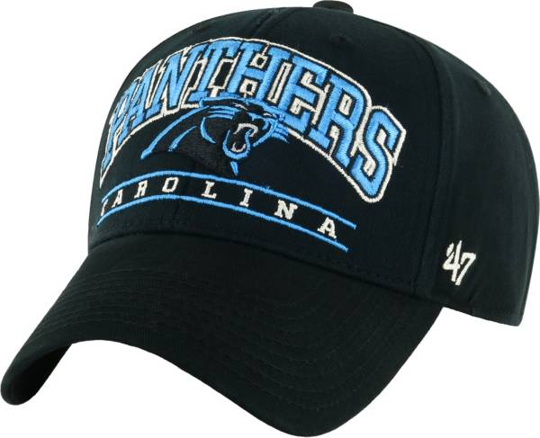 '47 Men's Carolina Panthers Fletcher MVP Black Adjustable Hat product image