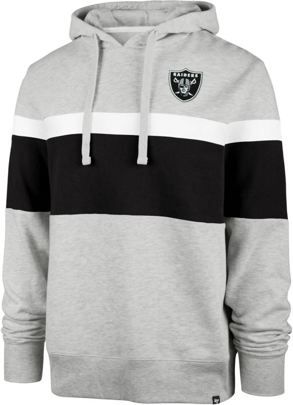 Men's Nike Gray/Black Las Vegas Raiders Fan Gear Throwback Go Helmet  Sweatshirt