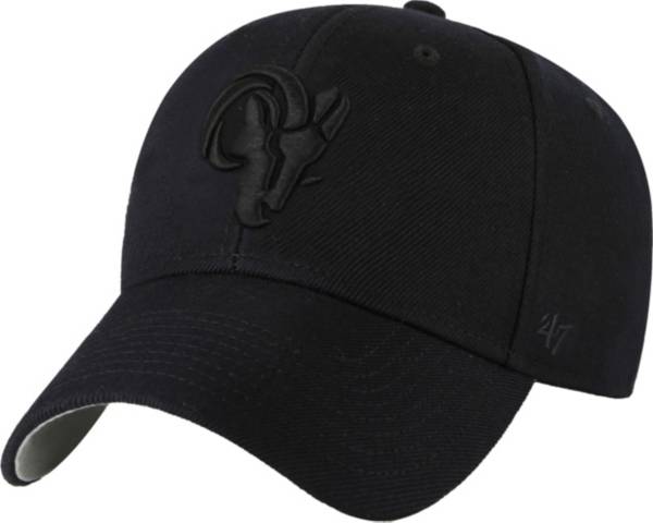 47 Brand Los Angeles Rams MVP Adjustable Velcro Hat - Black, White