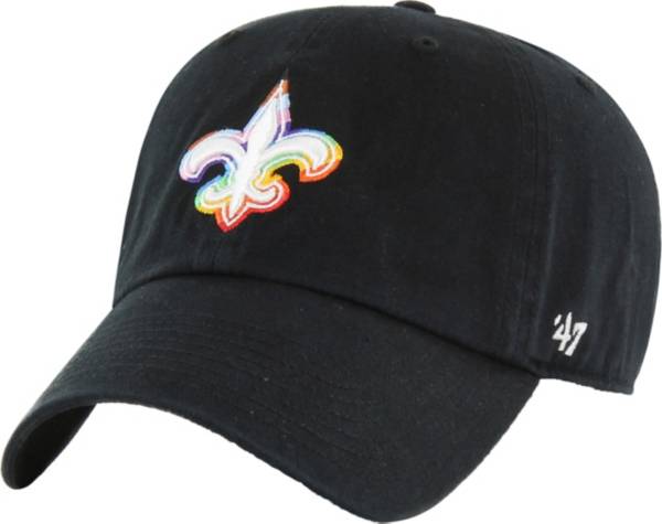 '47 Men's New Orleans Saints Pride Black Clean Up Adjustable Hat product image