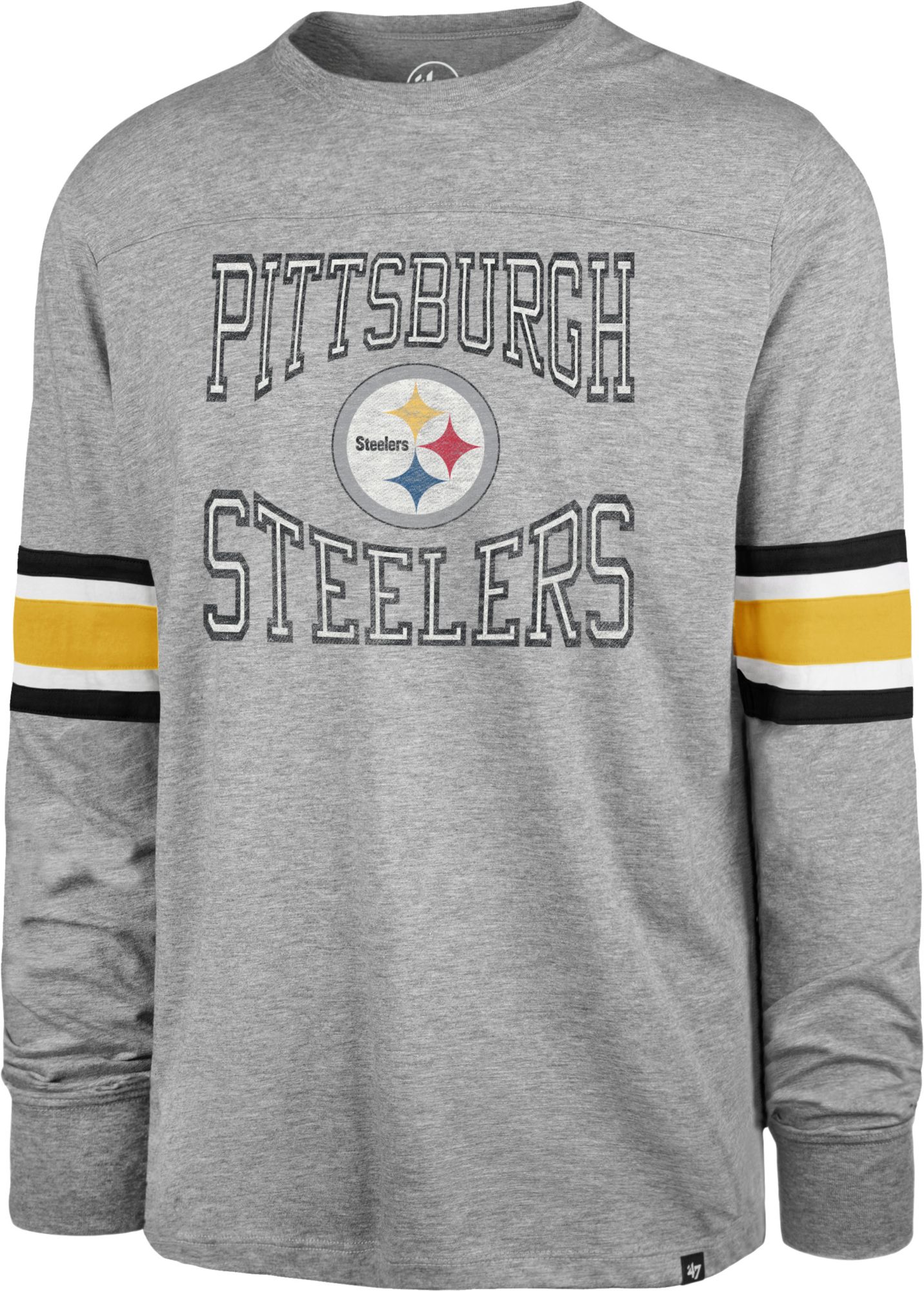 Steelers Men's '47 Color Rush Hypo SuperRival Long Sleeve T-Shirt - XXL